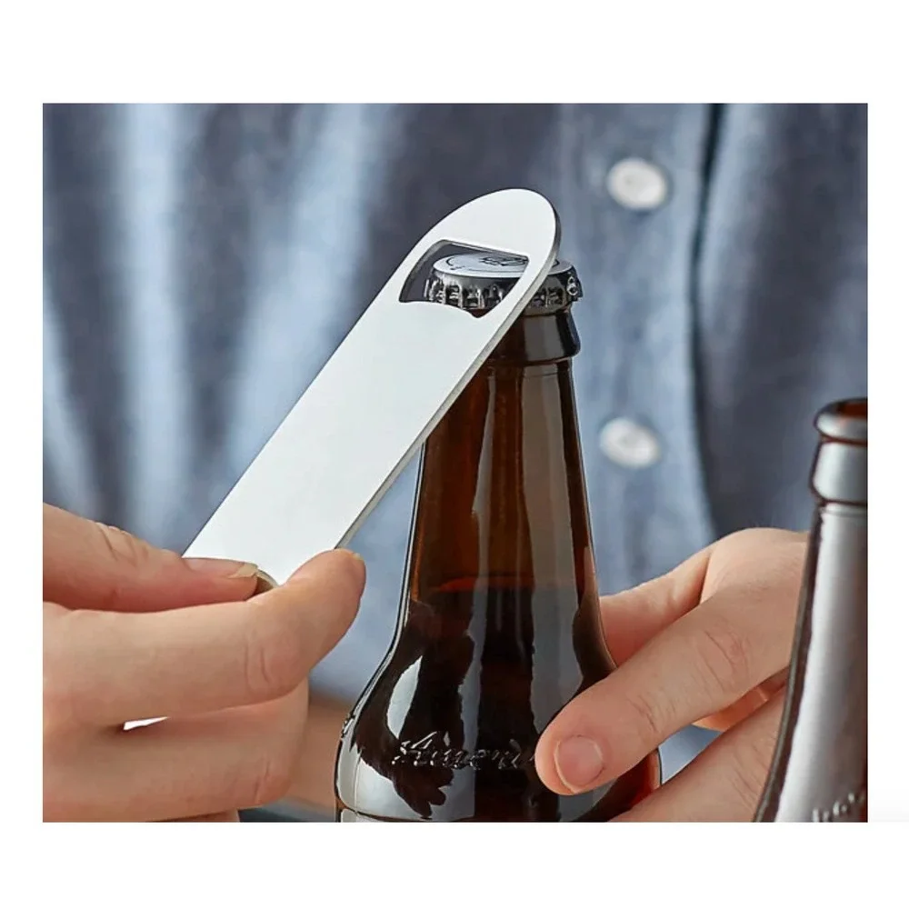 2pc Wusthof Corkscrew + Winco CO-301 Steel Flat Bottle Opener Bartender Waiter